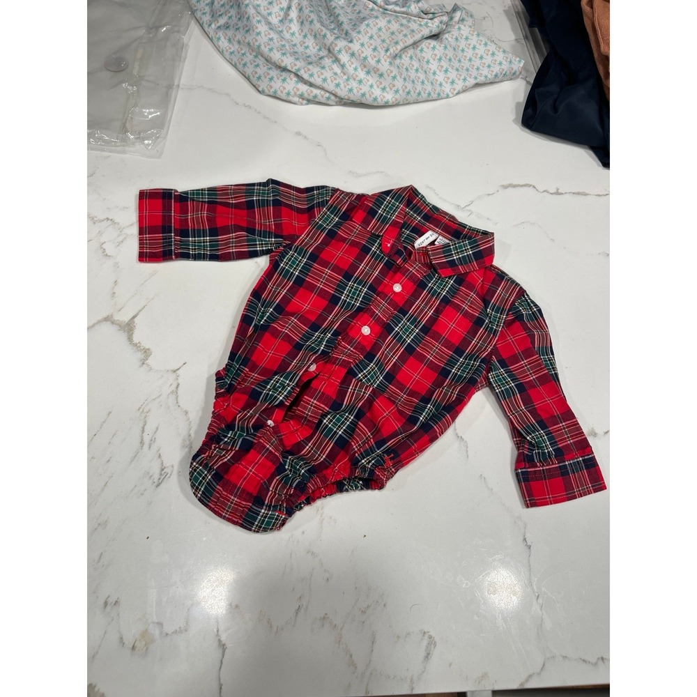 Janie & Jack baby Plaid Bodysuit onesie‎ 3-6 months